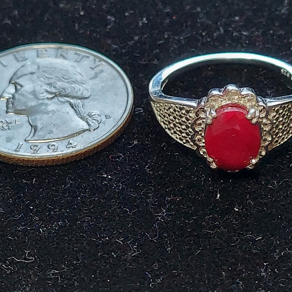 Ruby & Diamond ring - Picture 4 of 4